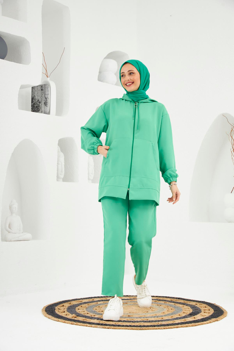 Reyhan İkili Takım - Benetton Yeşili - Resim 3