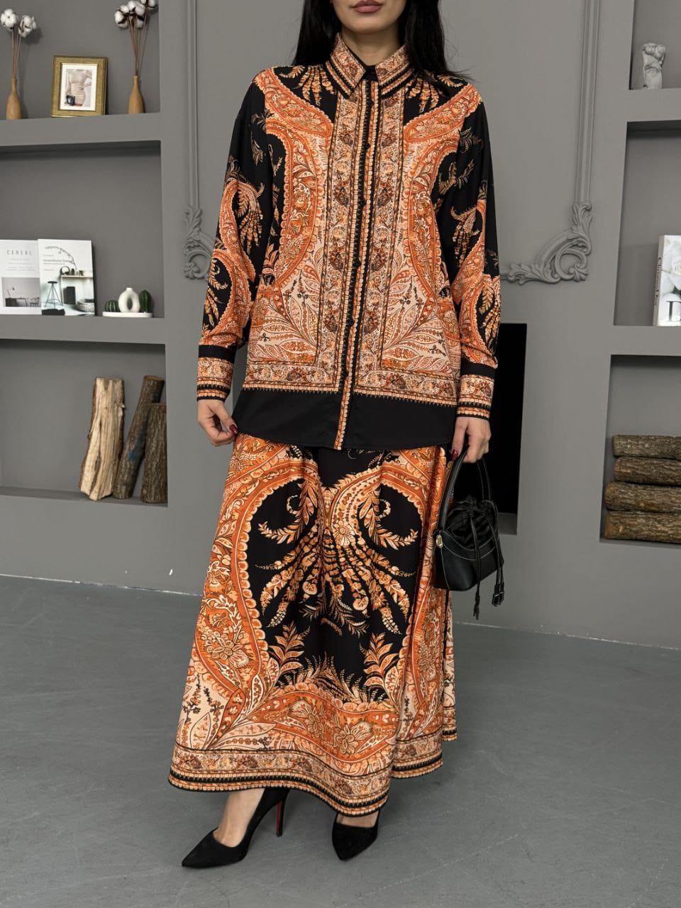 Jessica Etekli Takım - Siyah-Gold - Resim 3