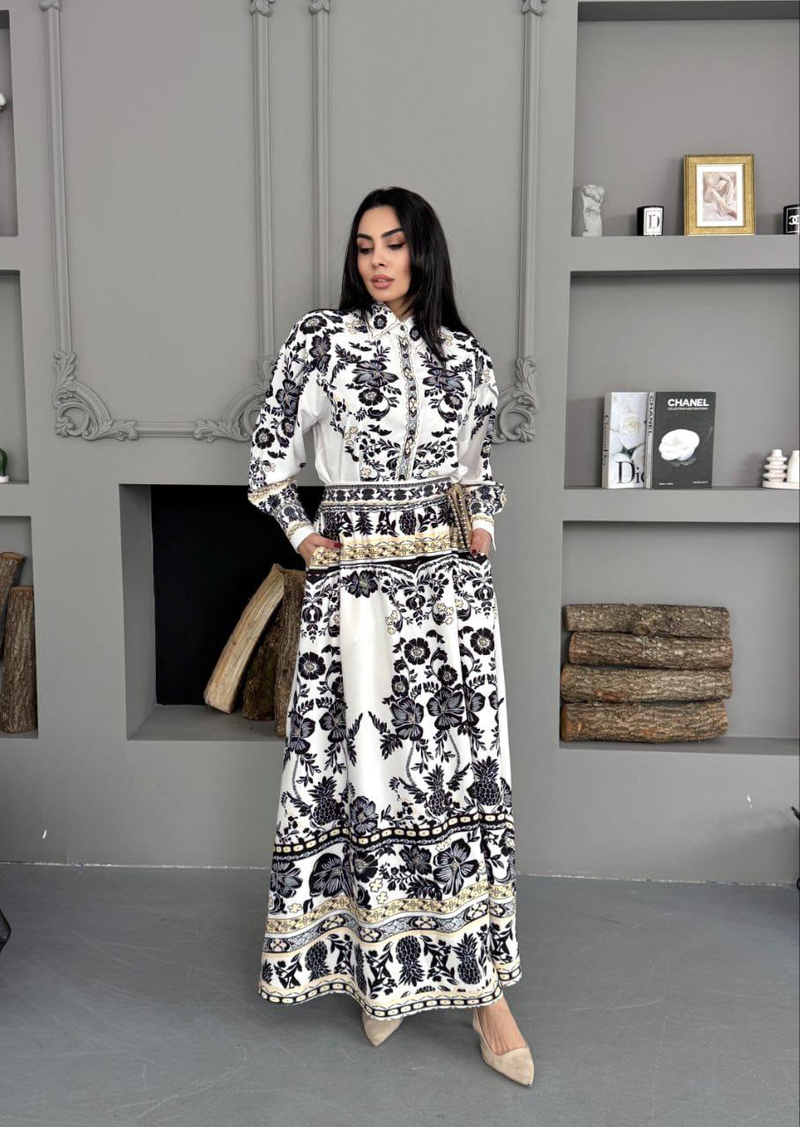 Jessica Etekli Takım - Ekru - Resim 4