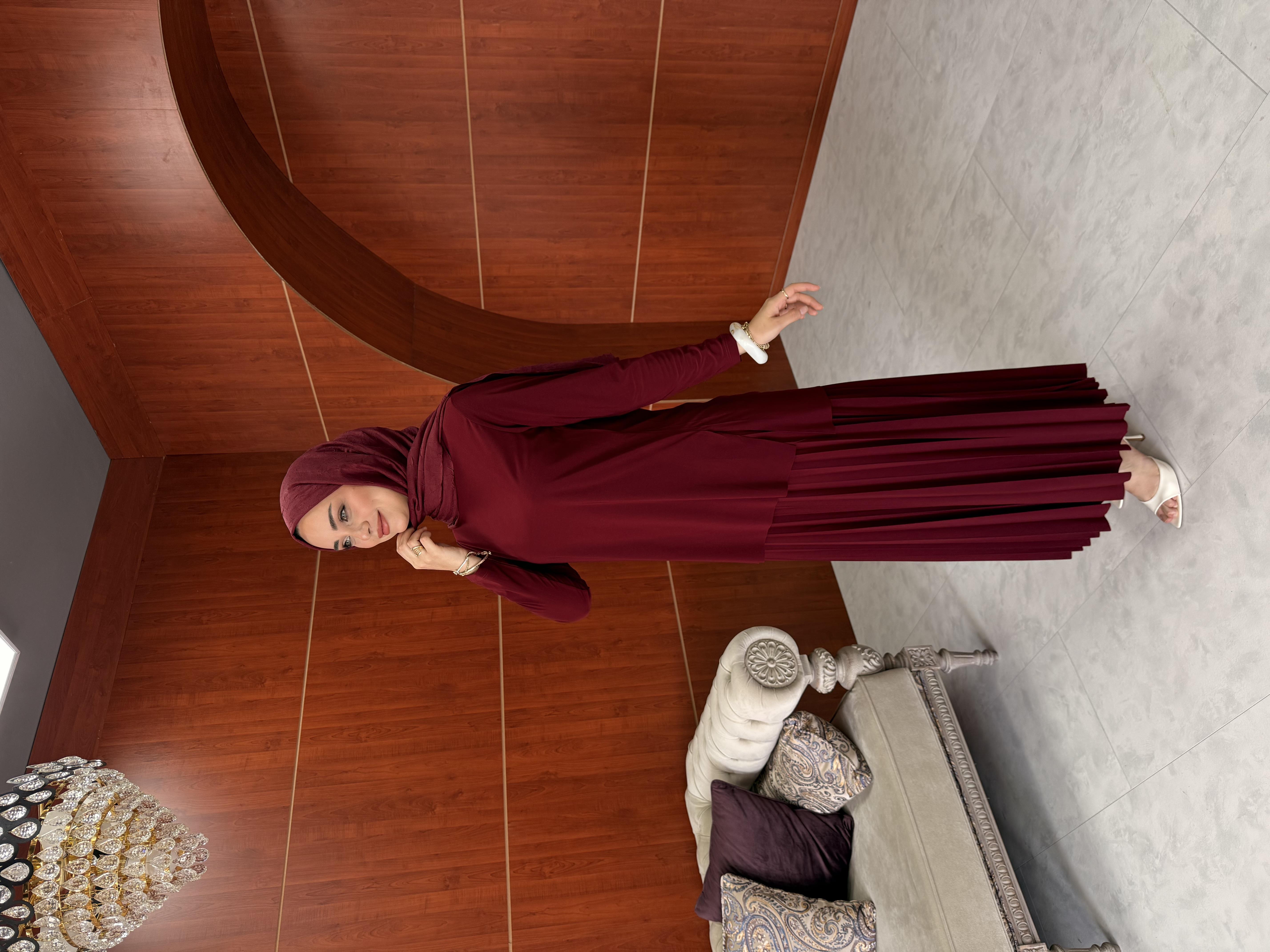 Ayça Etekli Takım - Bordo - Resim 2