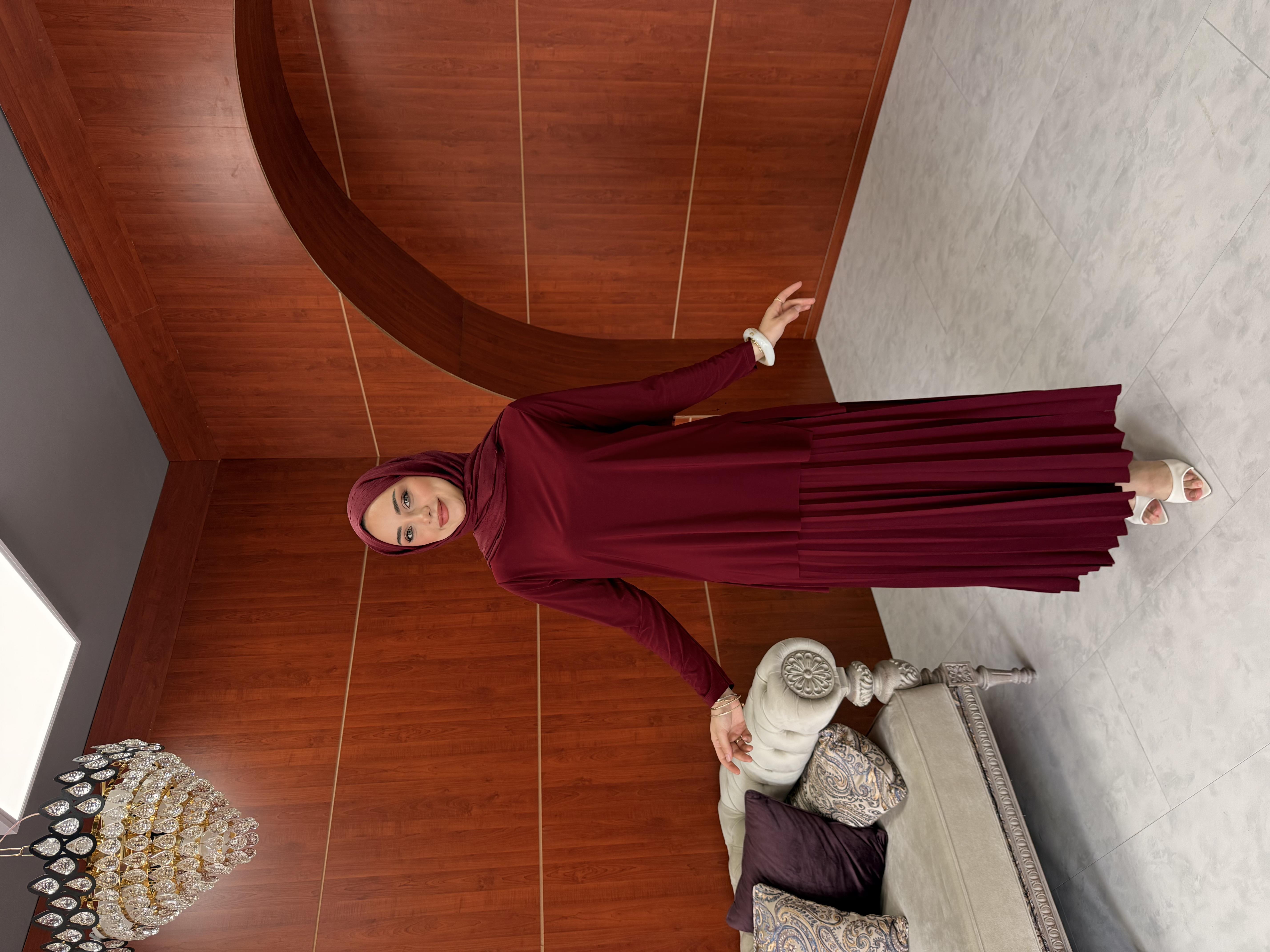 Ayça Etekli Takım - Bordo - Resim 3