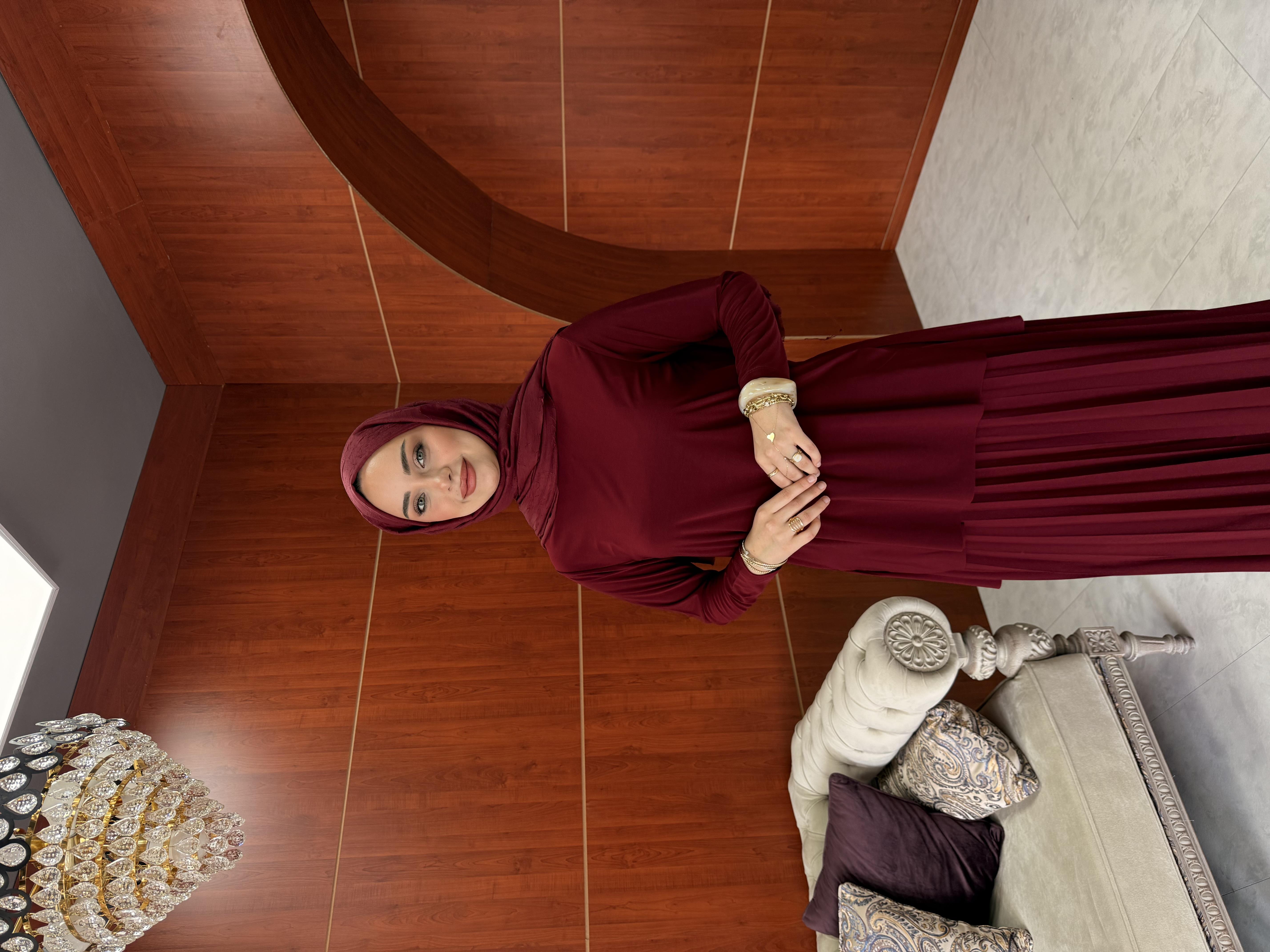 Ayça Etekli Takım - Bordo - Resim 4