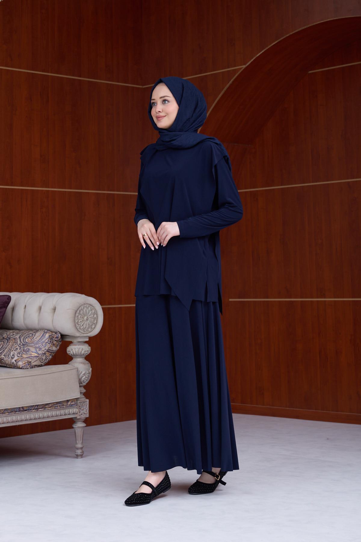 Seher Sandy Etekli Takım - Lacivert - Resim 3