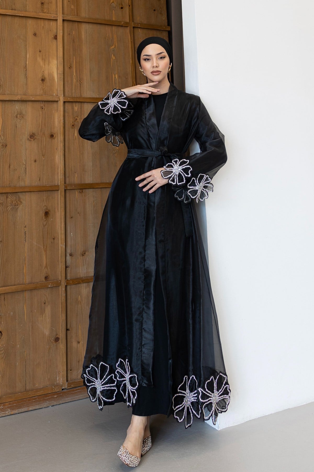 4679 T Abaya Takım-Siyah
