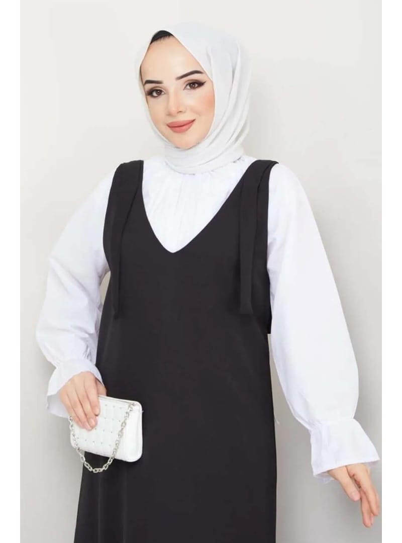 Gömlek + Ji̇le Elbi̇se Siyah 4678 - Resim 2