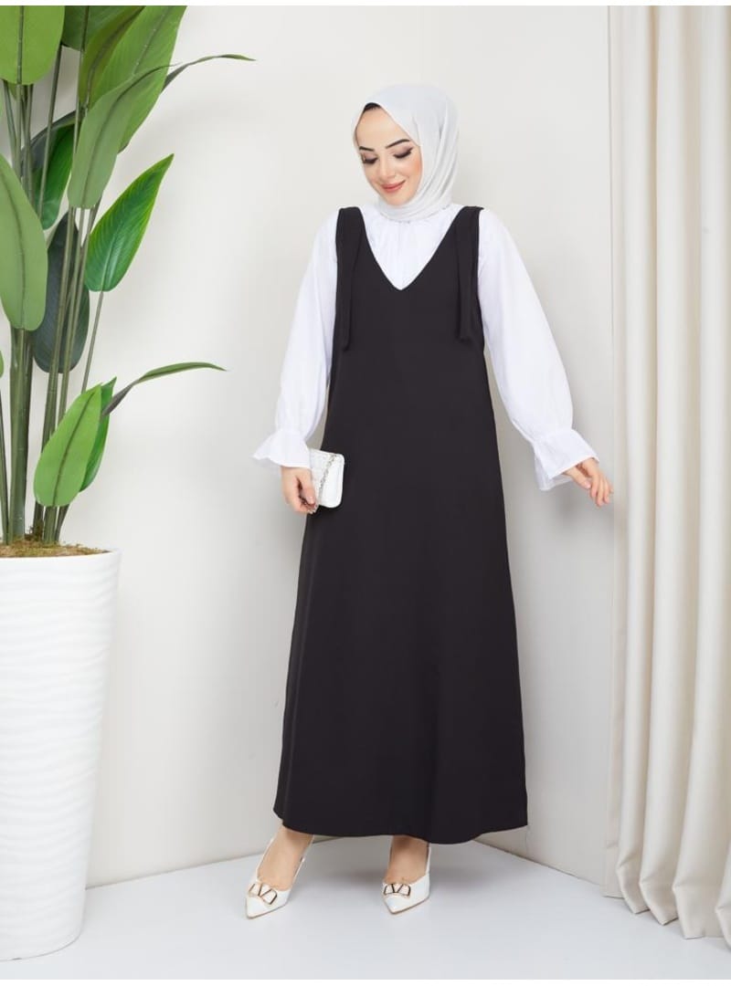 Gömlek + Ji̇le Elbi̇se Siyah 4678 - Resim 4