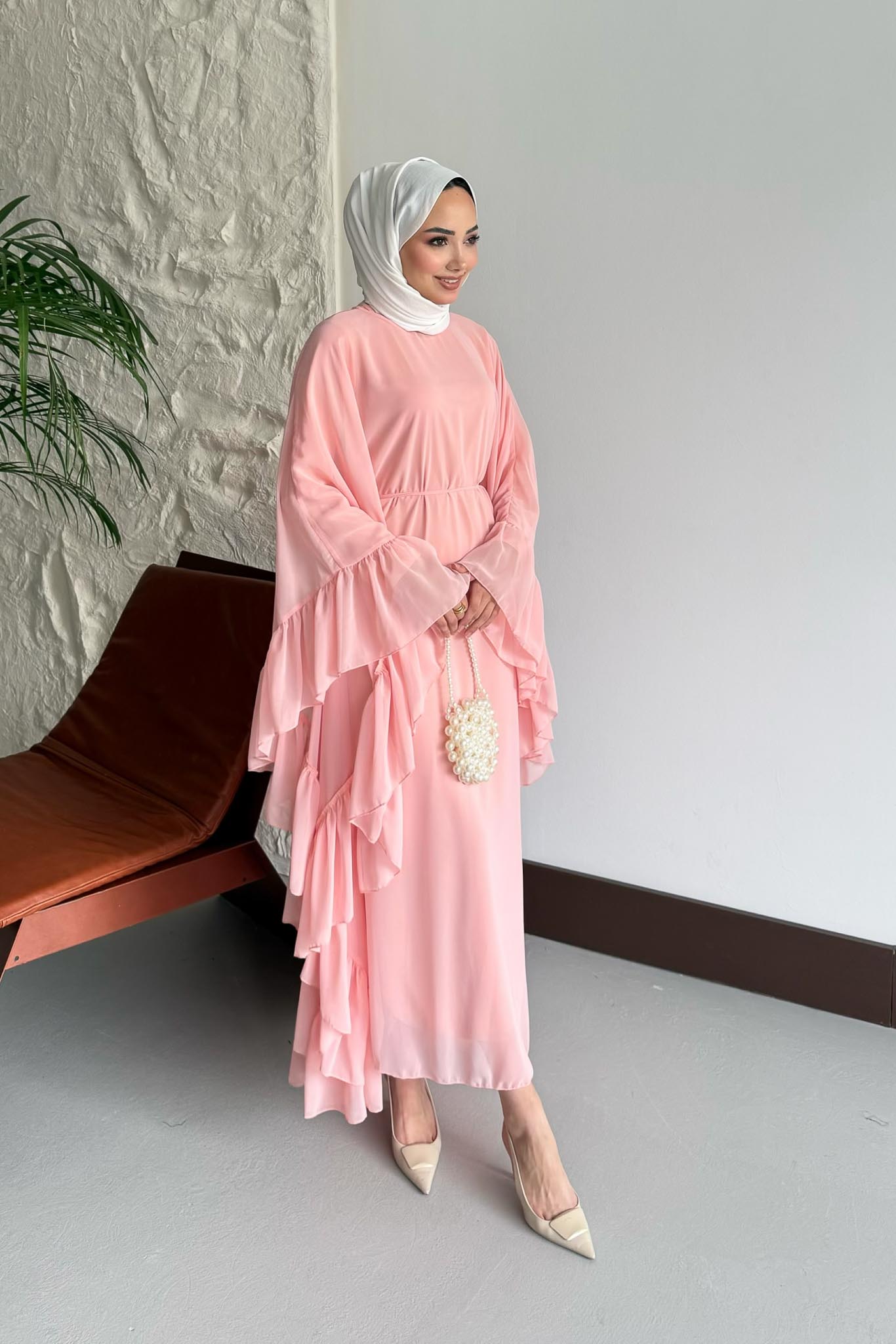 Dream Abaya Pembe - Resim 2
