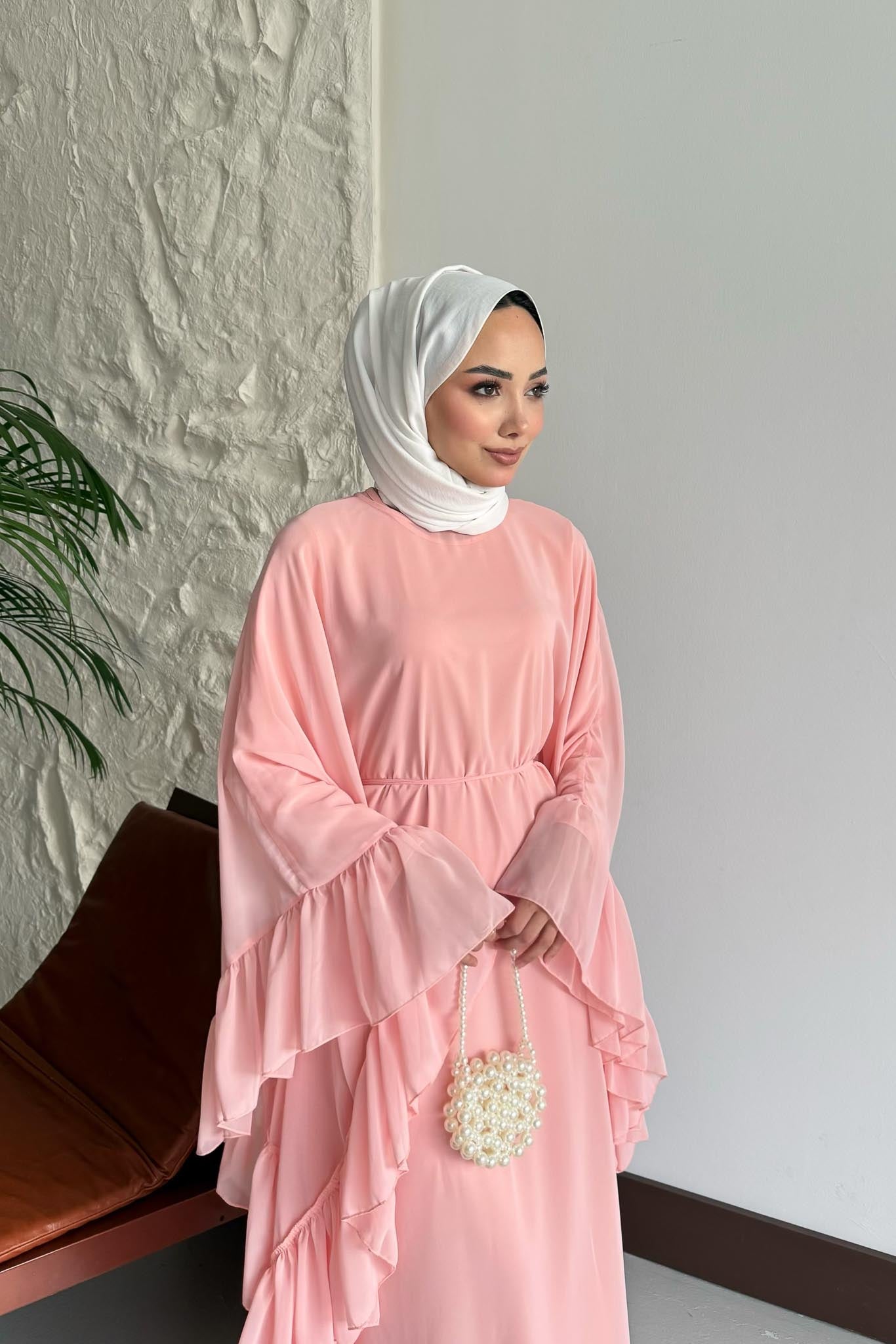 Dream Abaya Pembe - Resim 4