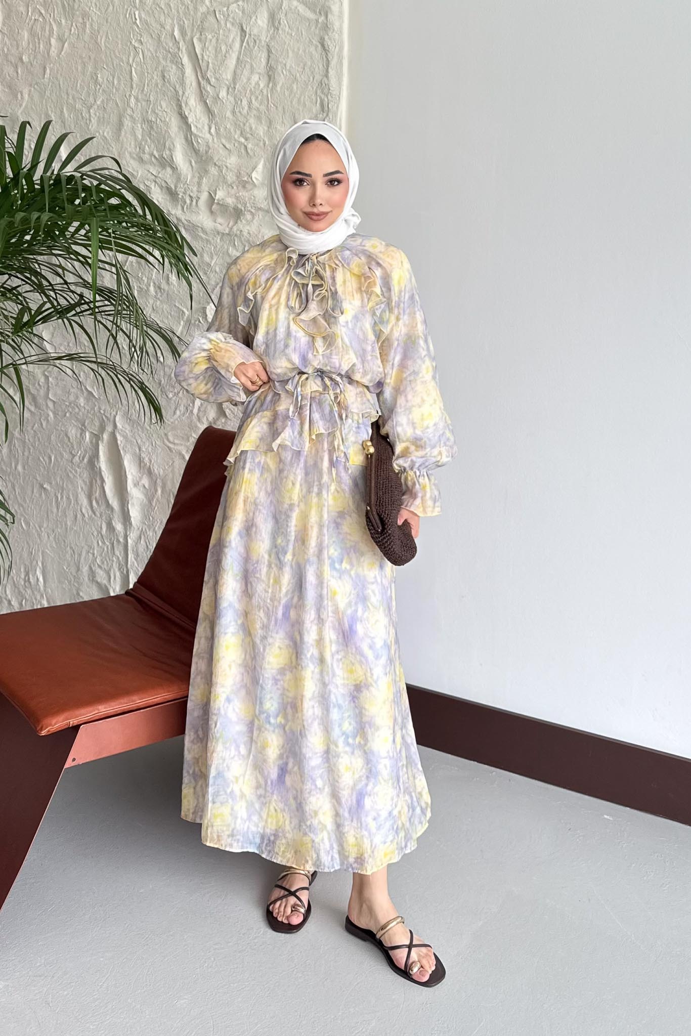 Maxi Elbise Lila