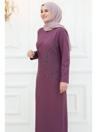 Amine Hüma Mislina Abiye Violet