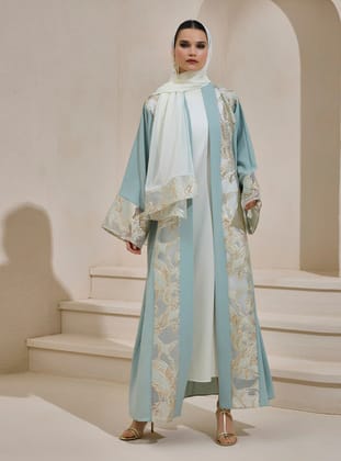 MARIA ABAYA SET - Mint Yeşili - AL SHEIKHA