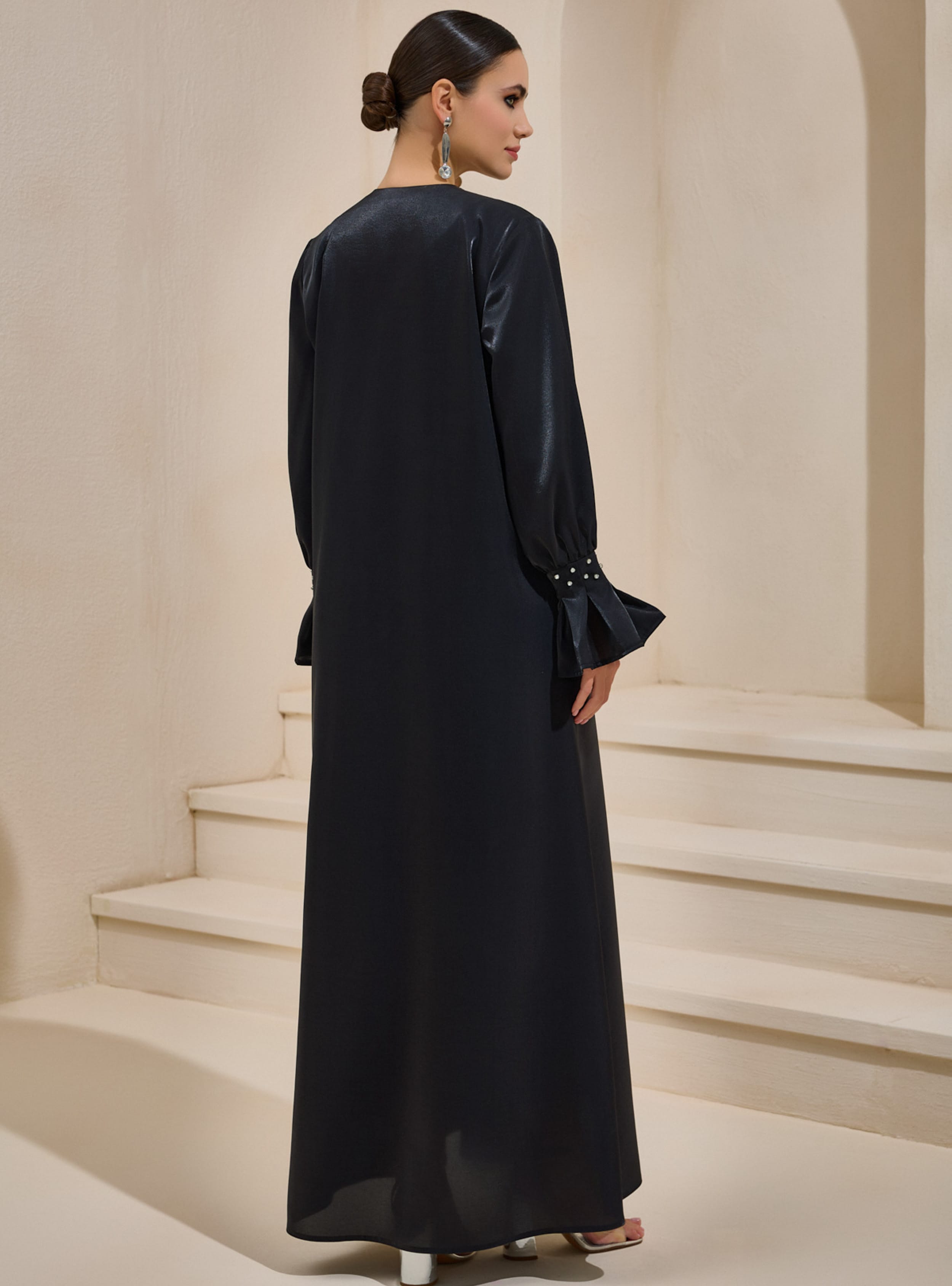 MELİS ABAYA - Siyah - AL SHEIKHA - Resim 4
