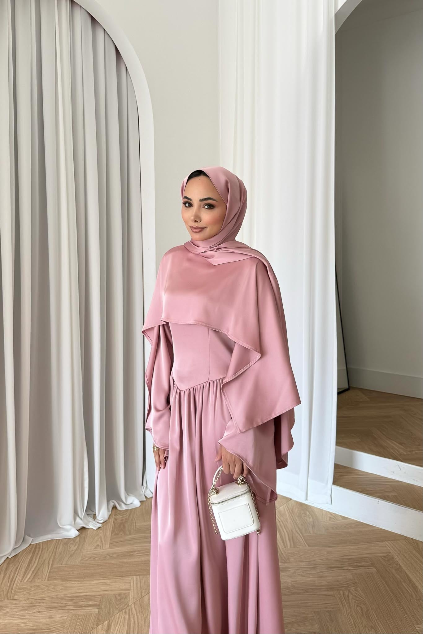 Elvin Abiye Elbise Pembe - Resim 2
