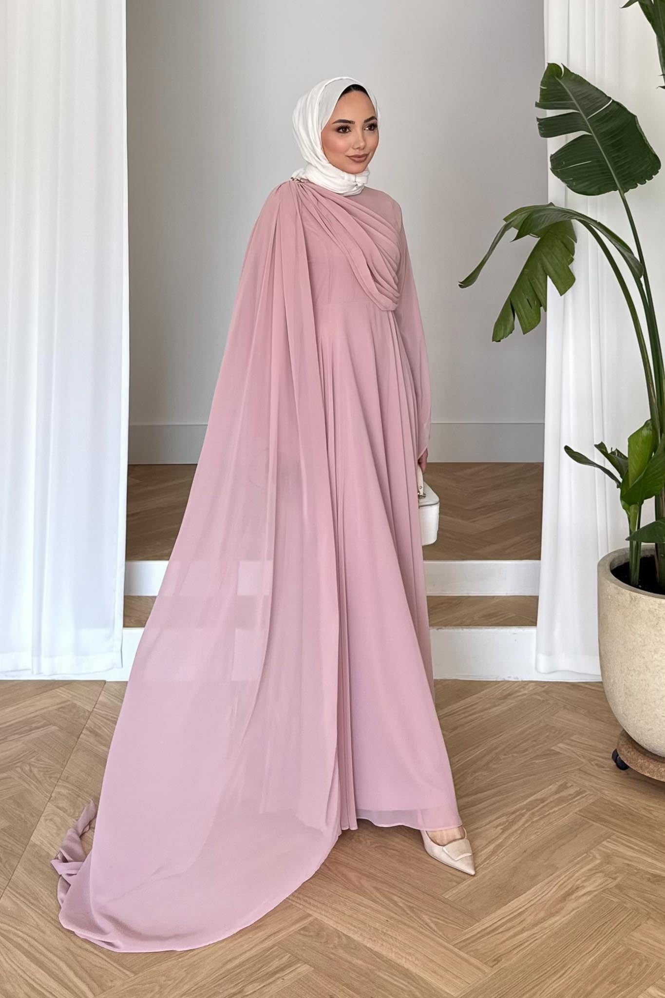 Diva Abiye Elbise Pembe - Resim 3