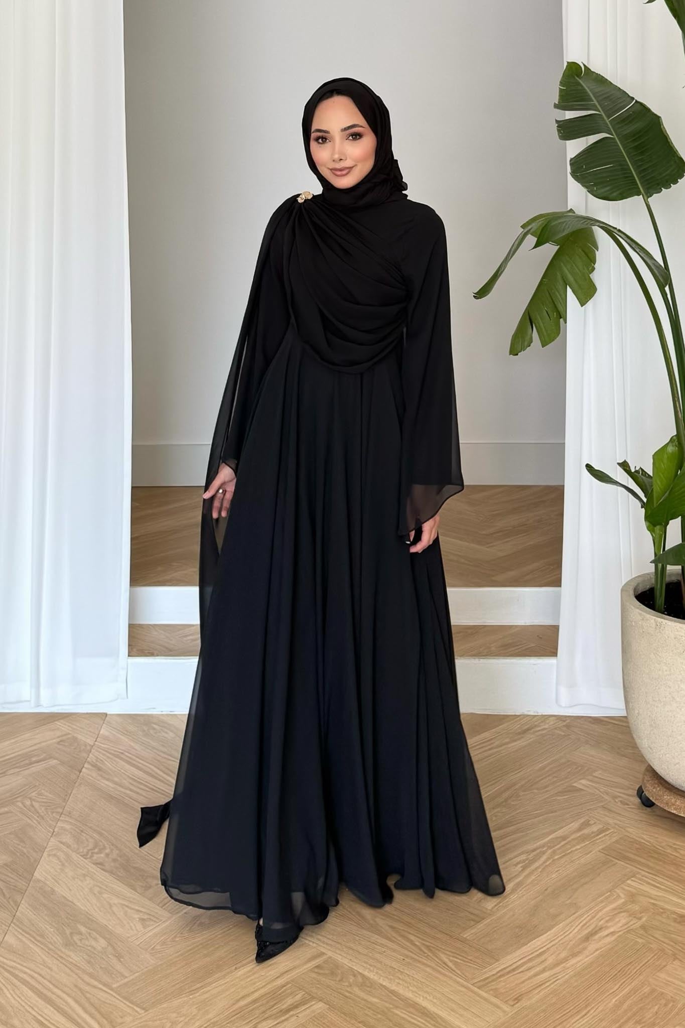 Diva Abiye Elbise Siyah - Resim 2