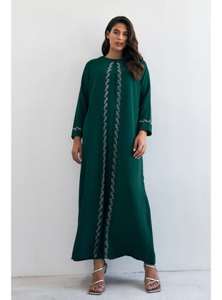 Lara Büyük Beden Abiye - Haki