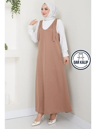 Nehir Örme Jile Elbise Vizon HM2389