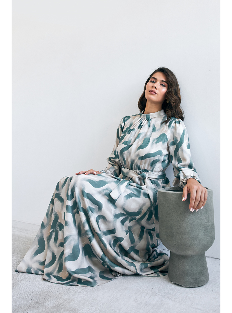 Soft Desenli Elbise - Mint - Resim 3