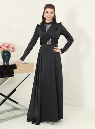 Abiye Elbise - Siyah - Azra Design