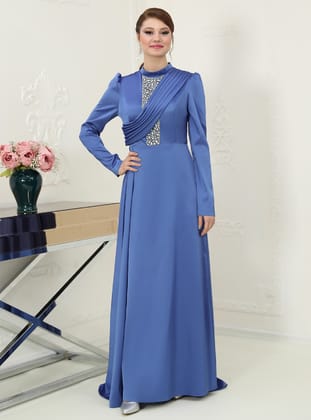 Abiye Elbise - Dark indigo - Azra Design