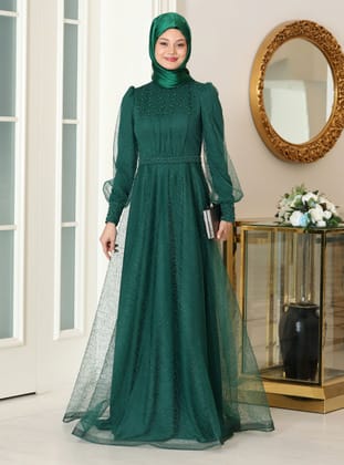 Peri Abiye- Zümrüt Yeşili - Azra Design