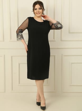 Abiye Elbise - Siyah - By Saygı