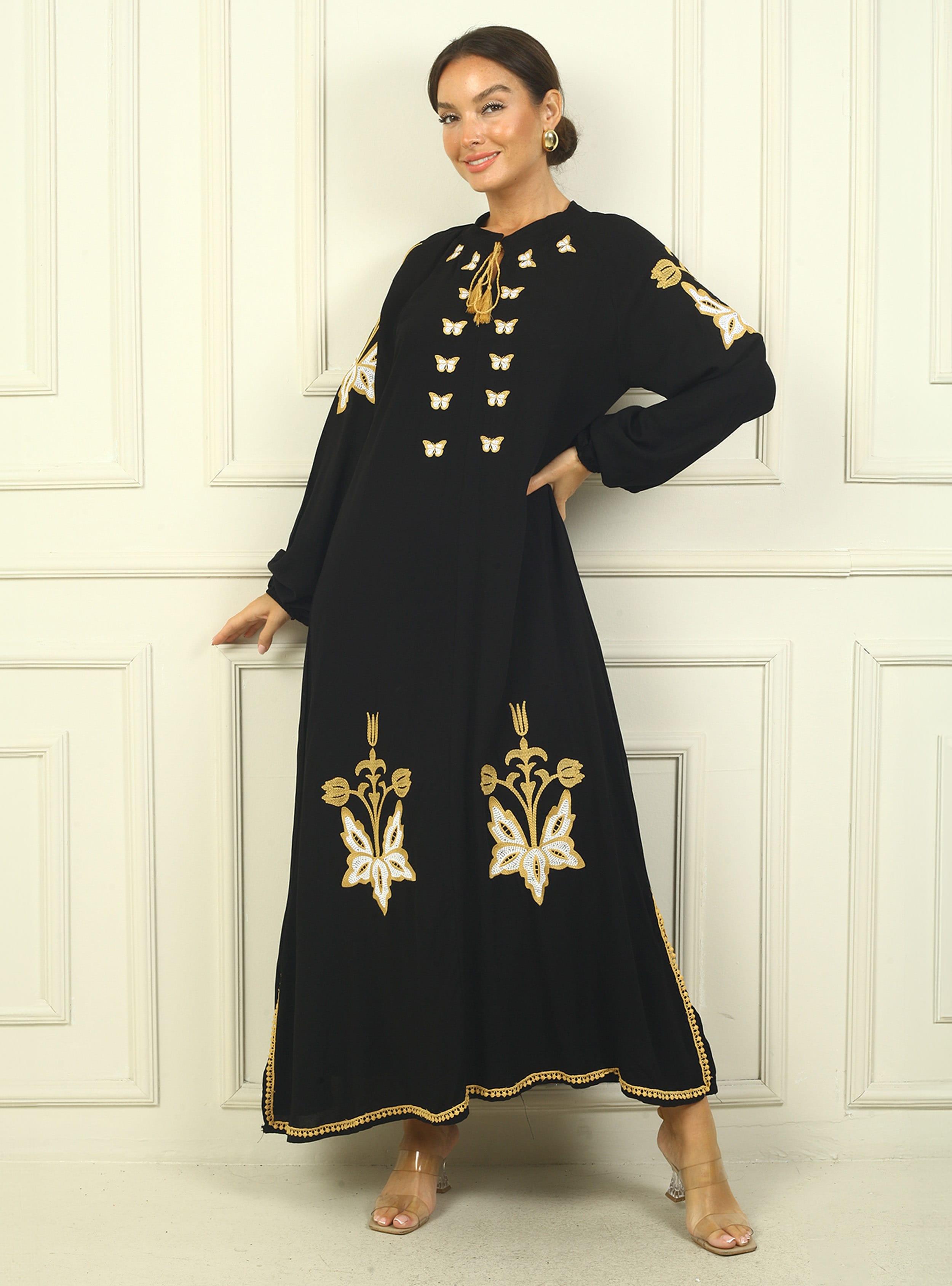 Abiye Elbise - Siyah - By Saygı - Resim 2