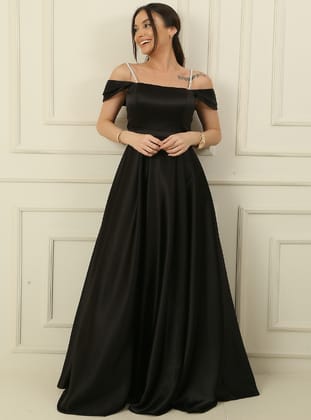 Abiye Elbise - Siyah - By Saygı