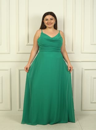Abiye Elbise - Yesil - By Saygı
