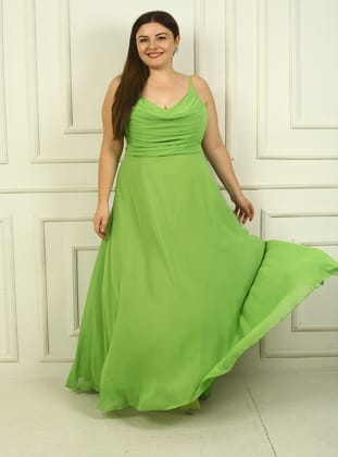 Abiye Elbise - Fistik yesili - By Saygı