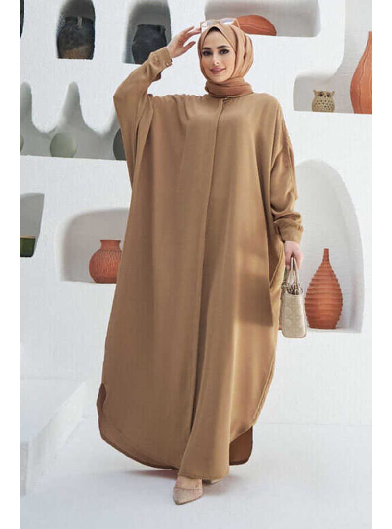 6571-Krep Abaya Büsküvit - Resim 2