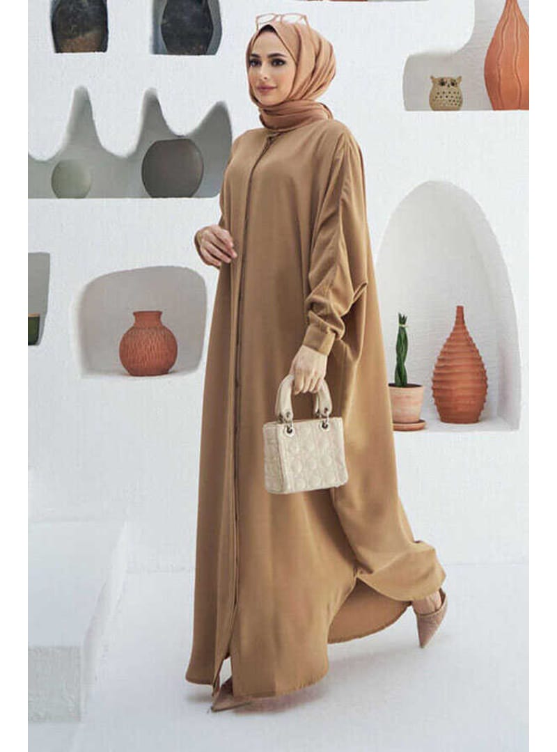 6571-Krep Abaya Büsküvit - Resim 3