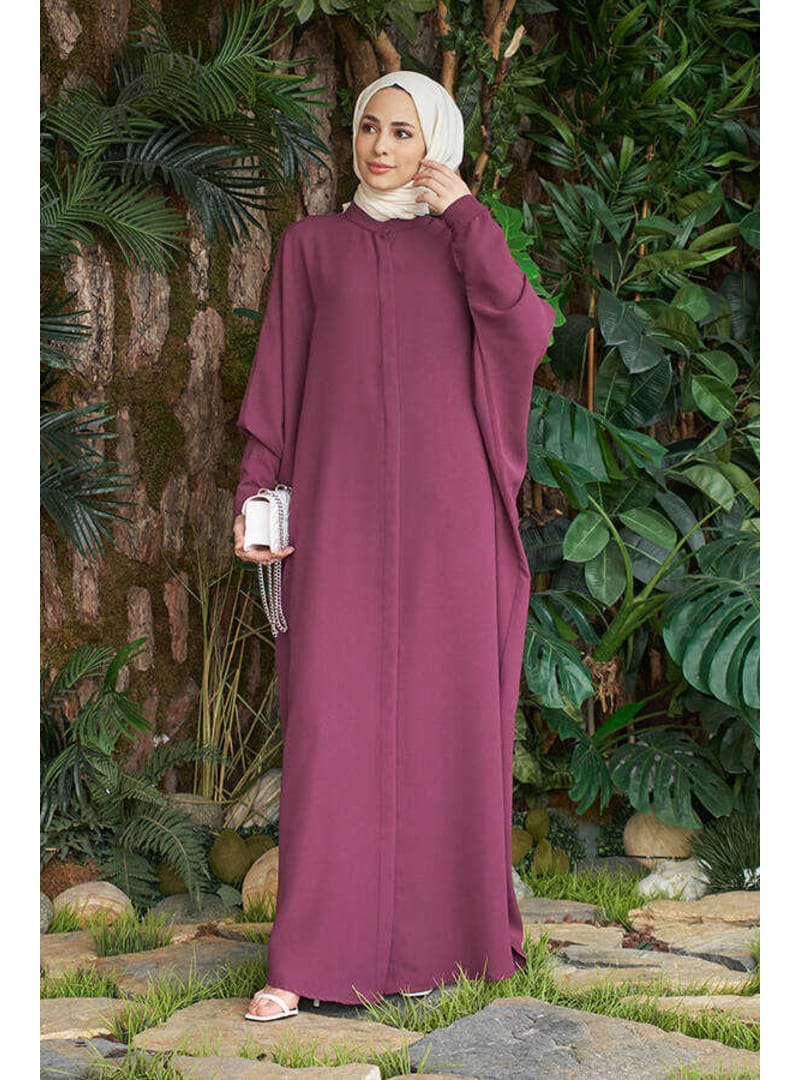 6571-Berlin Abaya Gül Kurusu - Resim 2