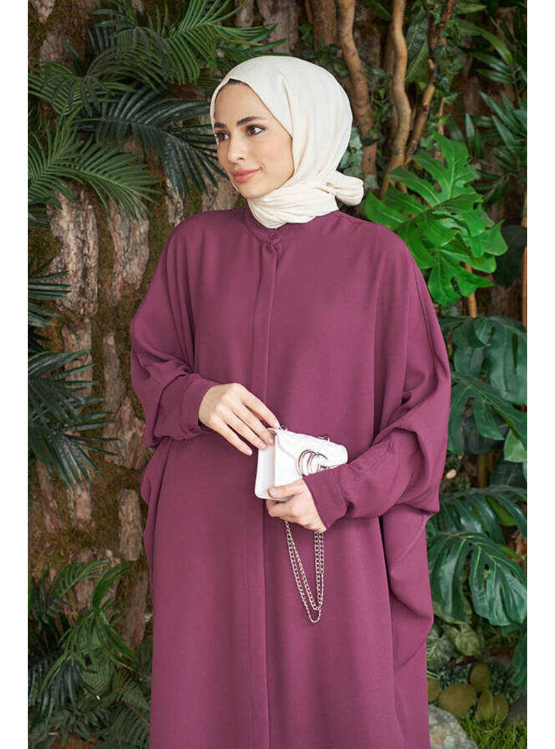 6571-Berlin Abaya Gül Kurusu - Resim 3