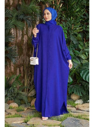 6571-Berlin Abaya Saks Mavisi