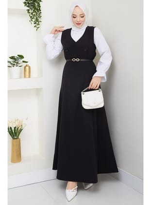 Erves Düğmeli Jile 1399 - Siyah