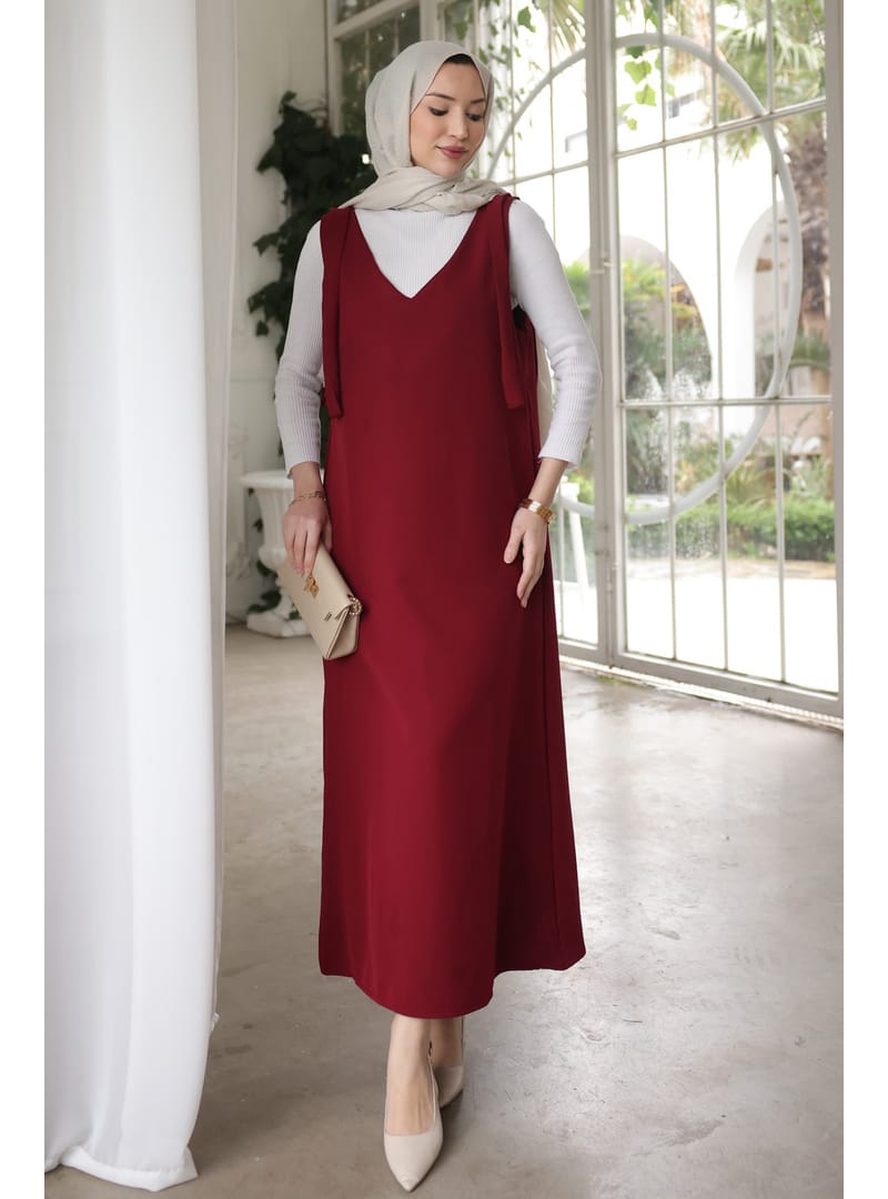 Bordo Omzu Bağlamalı Jile - Resim 2