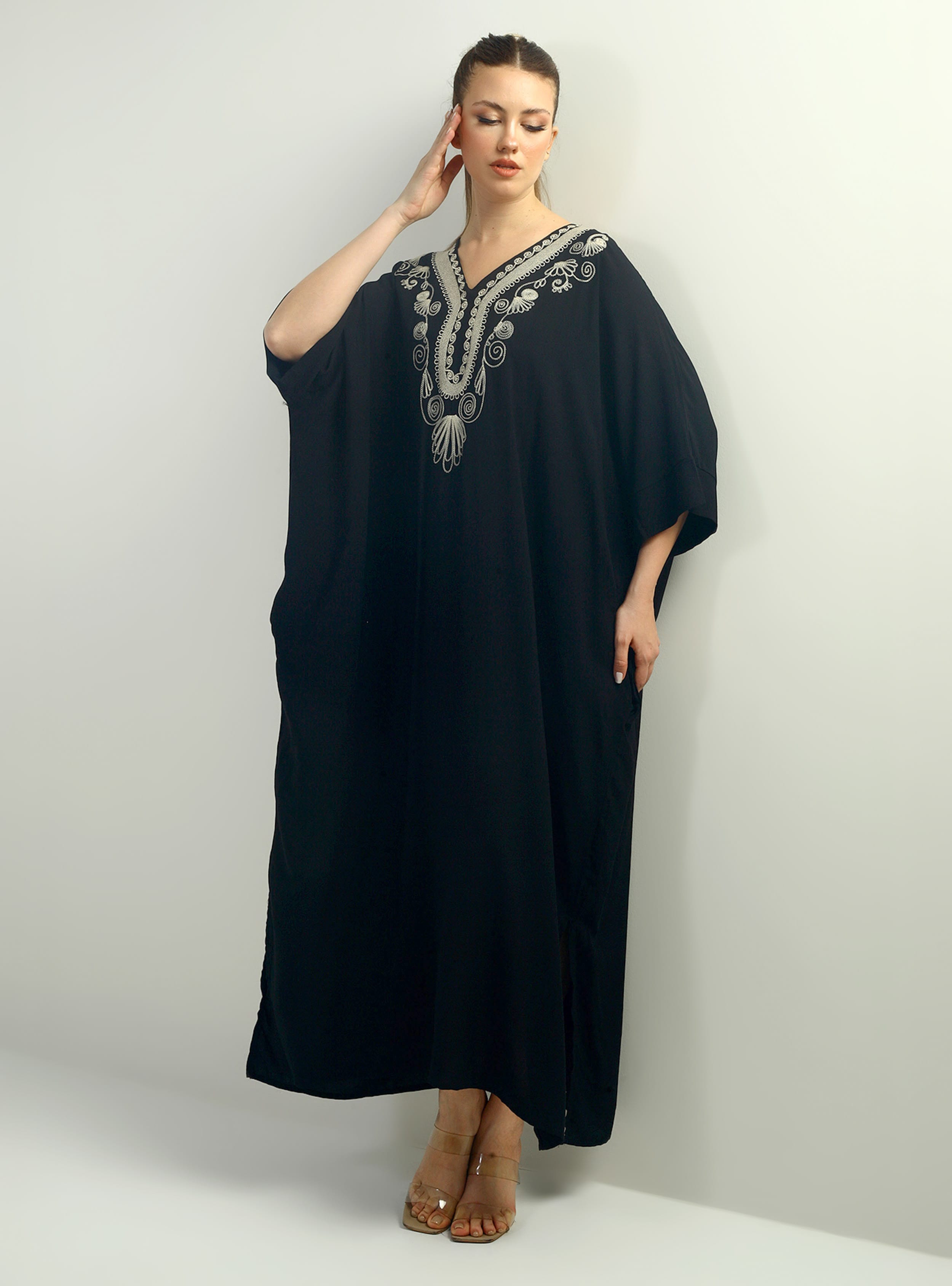 Abiye Elbise - Siyah - By Saygı - Resim 2