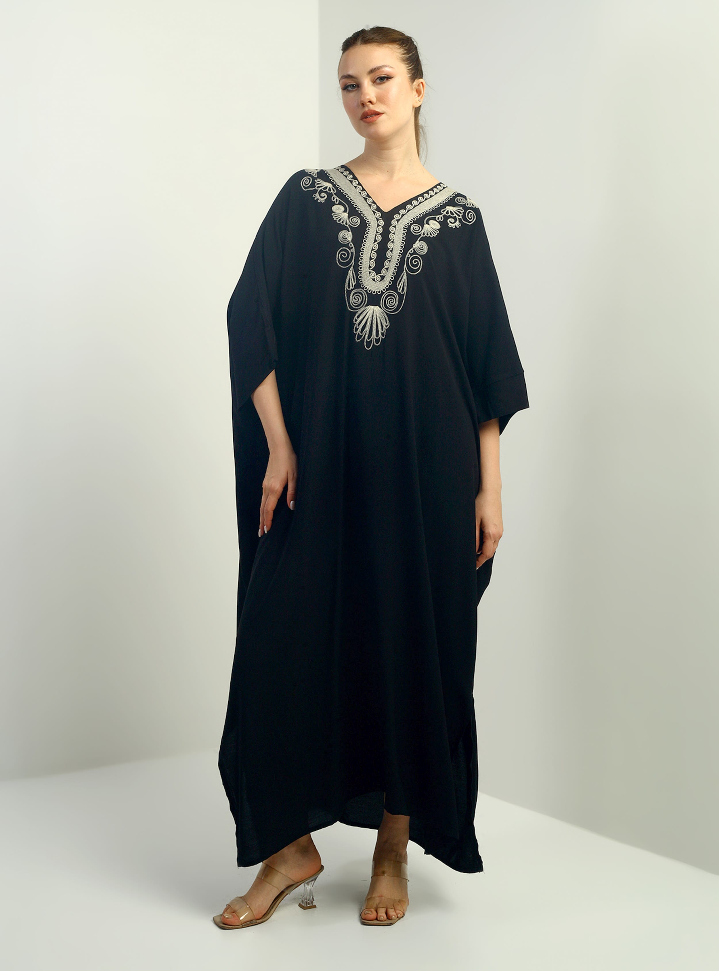 Abiye Elbise - Siyah - By Saygı - Resim 3