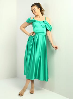 Abiye Elbise - Yesil - By Saygı