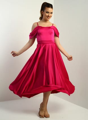 Abiye Elbise - Fusya - By Saygı