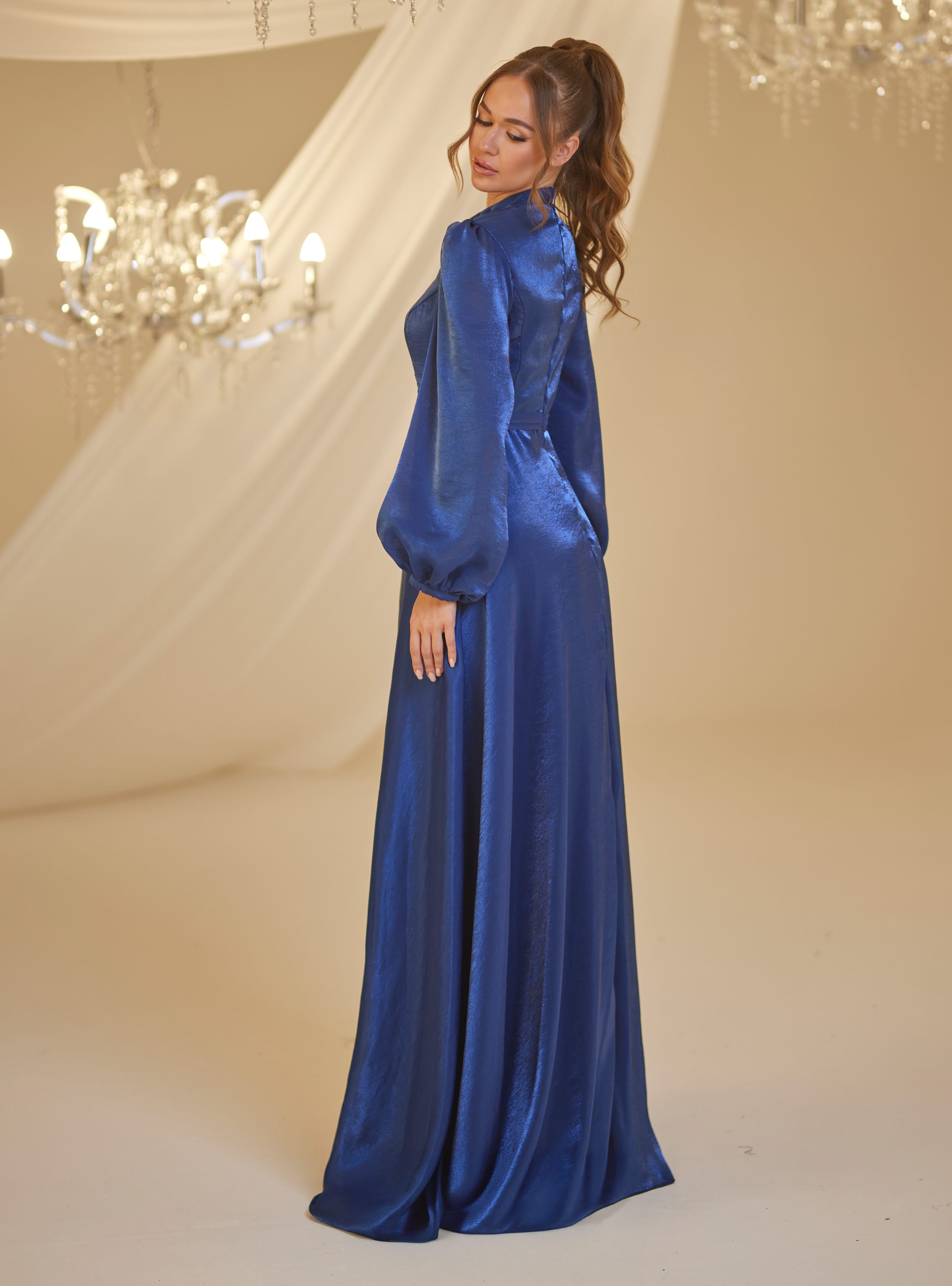 FEYZA ABİYE - Lacivert- Burak Baran Fashion - Resim 4