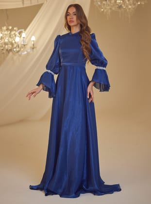 İNCİ ABİYE - Lacivert - Burak Baran Fashion