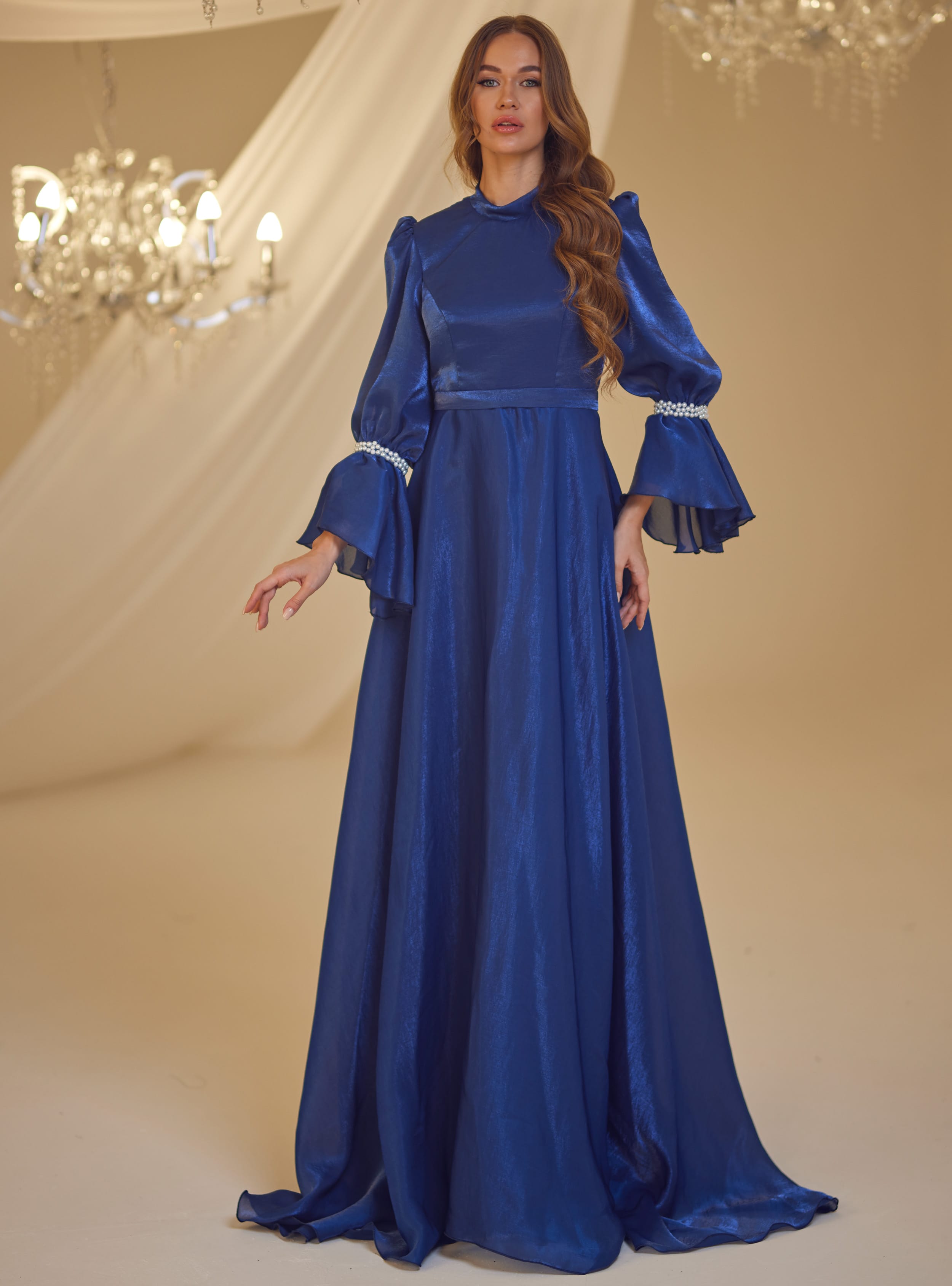 İNCİ ABİYE - Lacivert - Burak Baran Fashion - Resim 2