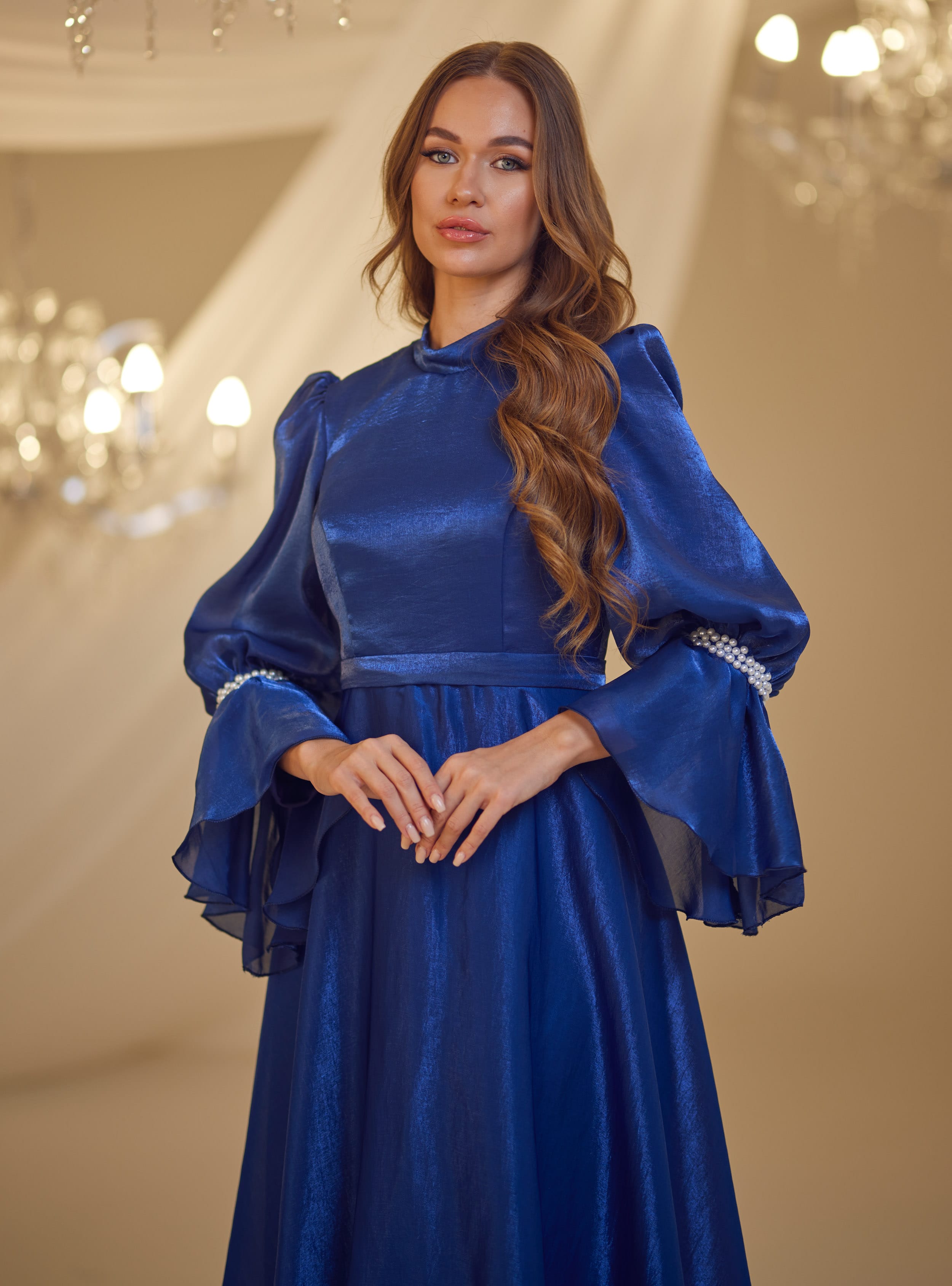İNCİ ABİYE - Lacivert - Burak Baran Fashion - Resim 3