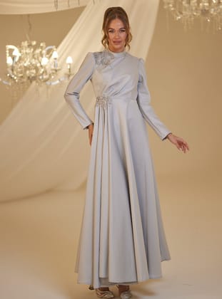 SU ABİYE - Gri - Burak Baran Fashion