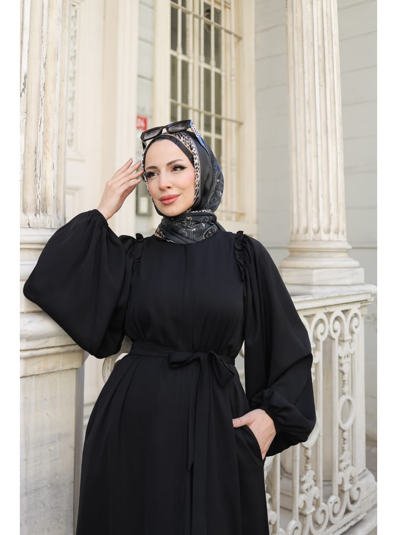 EL-NAZ ABAYA - 1007 - Resim 4