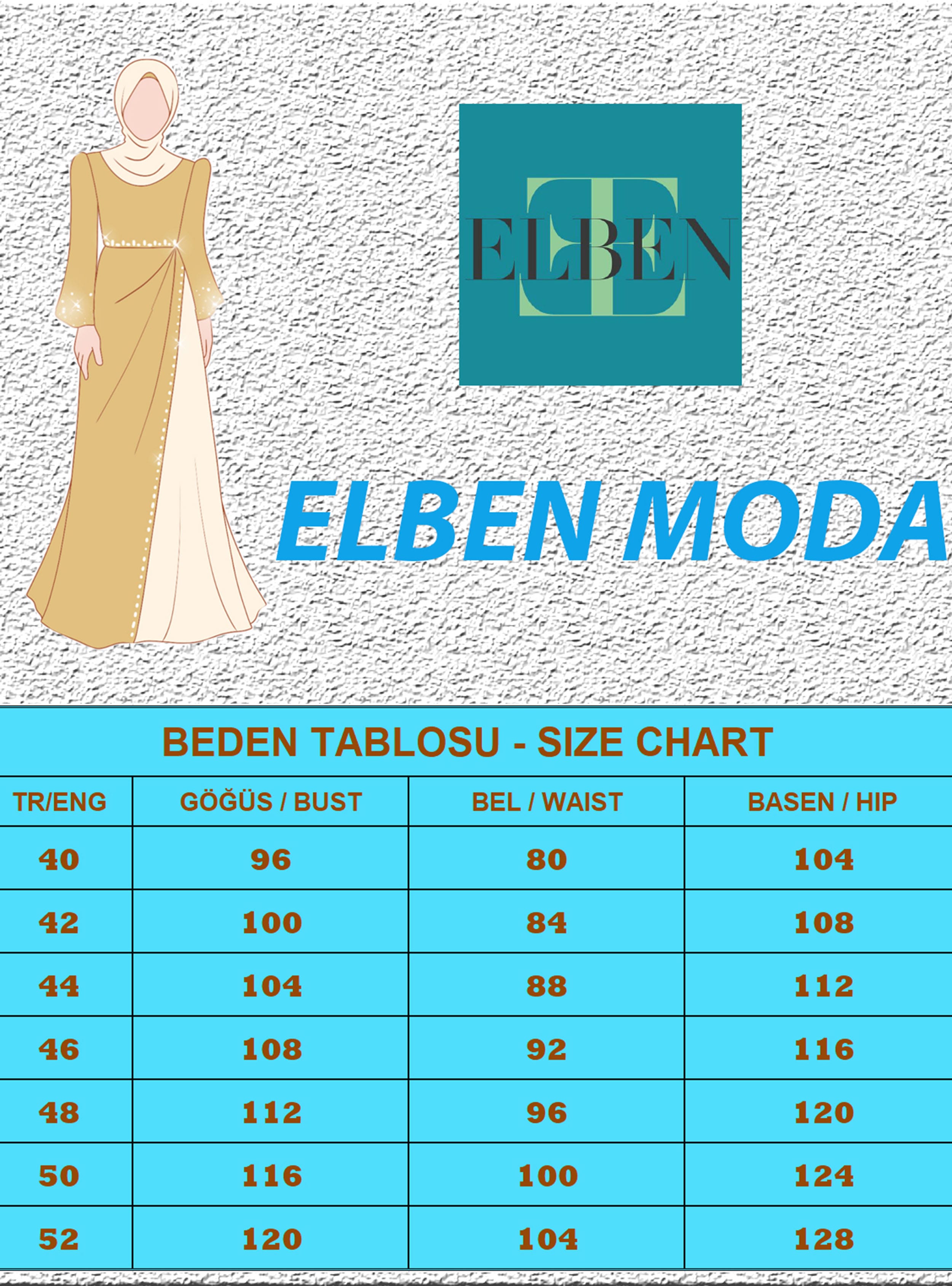 Lara Saten Abiye Elbise - Yeşil - Elben Moda - Resim 4