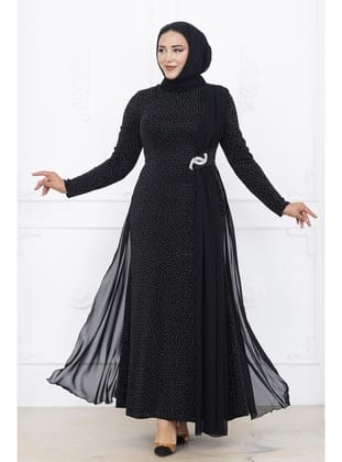 Amine Hüma Nil Abiye Elbise Siyah