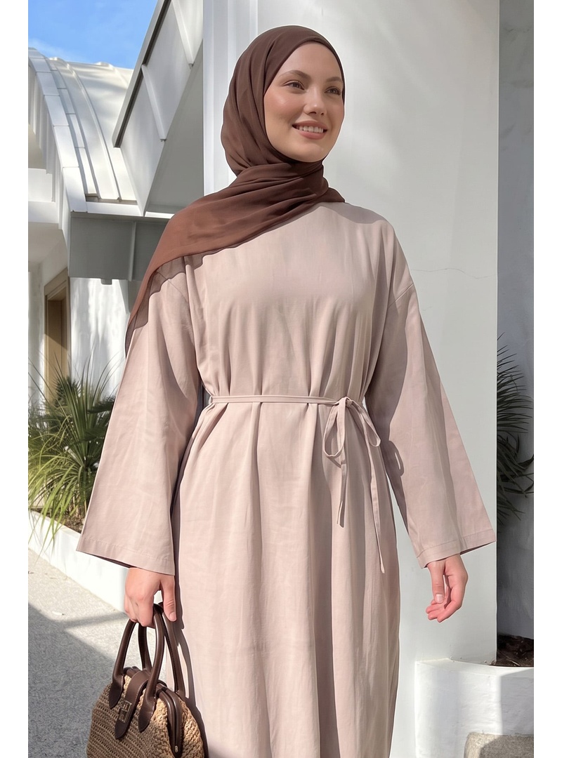 Sultan Basic Elbise 0001 - TAŞ RENGİ - Resim 2